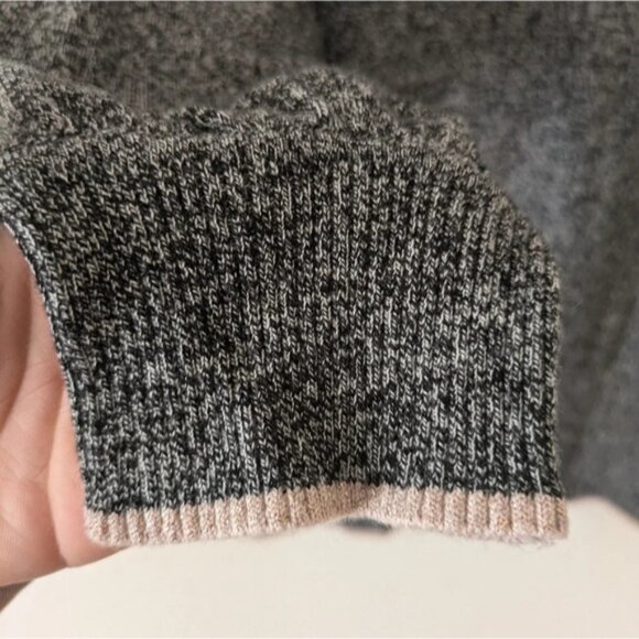 Gap Merino Wool Heather Grey Sweater 3/4 Sleeve Women's size L - Picture 3 of 8